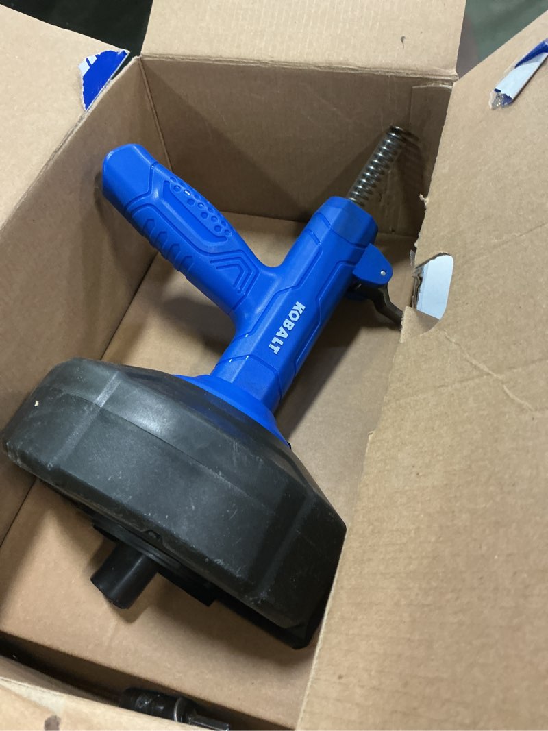 Condition photo showing As Is for Kobalt 25-ft auto feed auger 