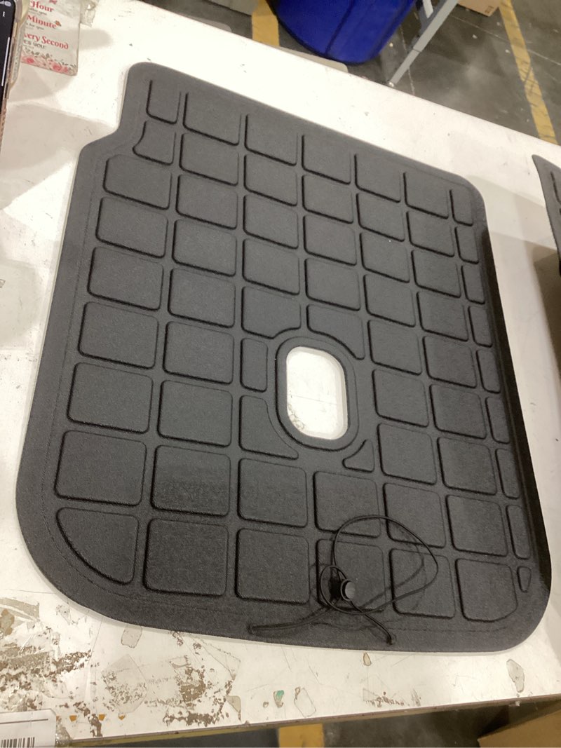 Condition photo showing As Is for cargo mat with backrest protection for 2025 2026 volkswagen tiguan,tpe all weather protection cargo liner with velcro rear seats backrest vw car accessories-black cargo + backrest