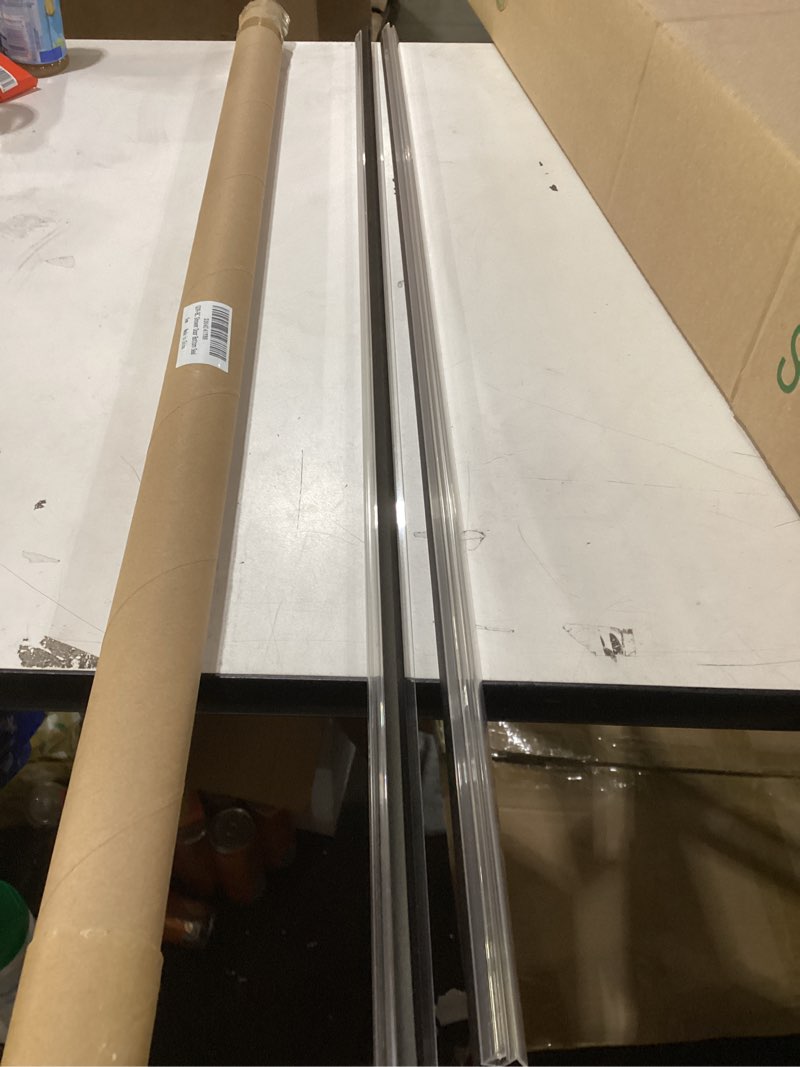 Condition photo showing As Is for Similar to stock photo 36\" Shower Door Bottom Seal Strip for 1/2\" (12mm) Glass – Ultra Clear Polycarbonate Shower Door Sweep, Single Pack