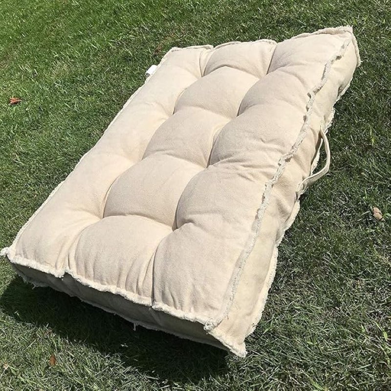 u-a floor cushions sitting pillow, thick meditation pillow for sitting on floor?solid square floor pillow for kids reading nook,yoga living room sofa balcony outdoor,31x22 inch