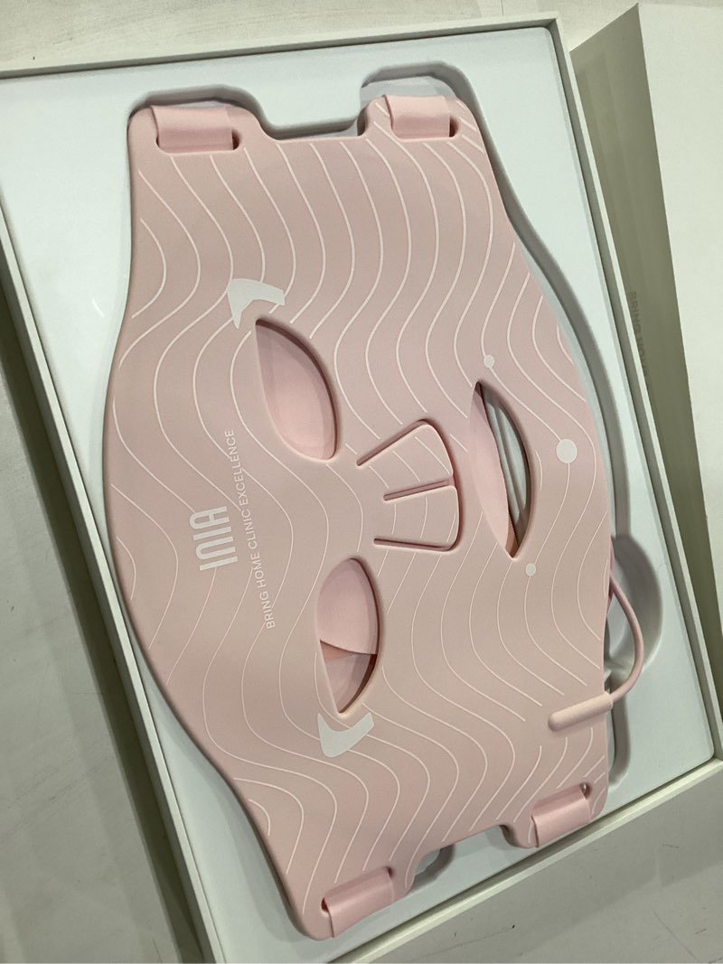 Condition photo showing Good Condition for inia red light therapy mask for face – 4 light modes with 850nm nir, red & blue led light therapy, 2600mah rechargeable led face mask for radiant glow at home, pink