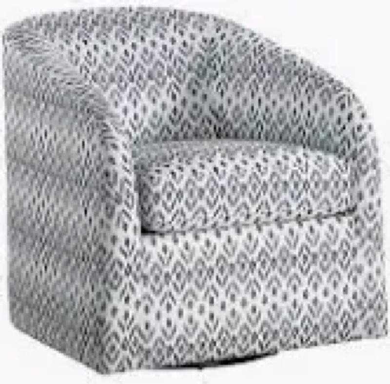 Lazarra multicolor textured swivel chair 
