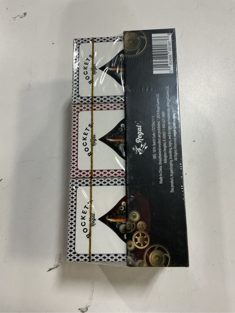 Condition photo showing item condition for Regal Games Rockets Bulk Playing Cards Set for Adults & Professionals - 12 Standard Decks, 310 GSM Linen Finish - Poker Cards for Blackjack, Euchre, Canasta - Casino Grade, Travel & Game Night Cards Premium 12 Pack