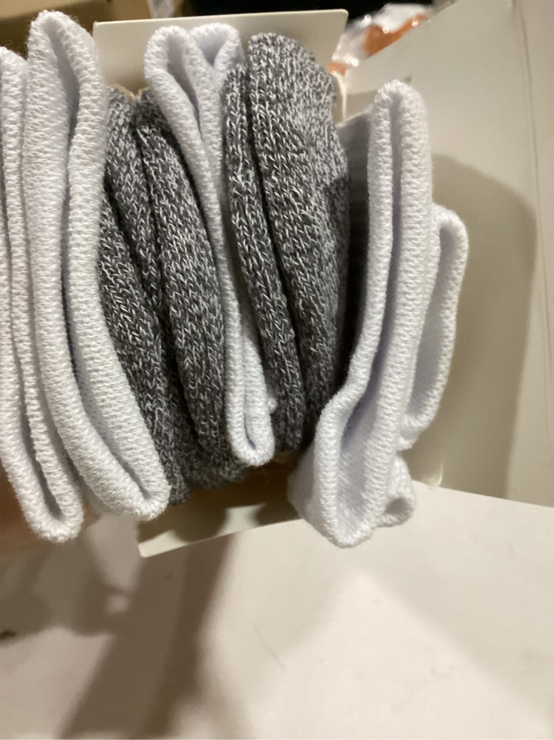 Condition photo showing Good Condition for Crew Socks for Women,Athletic Hiking Running Compression Socks with Cushioned Support 3-6 Pairs 8-10 3 Pairs White Crew Socks