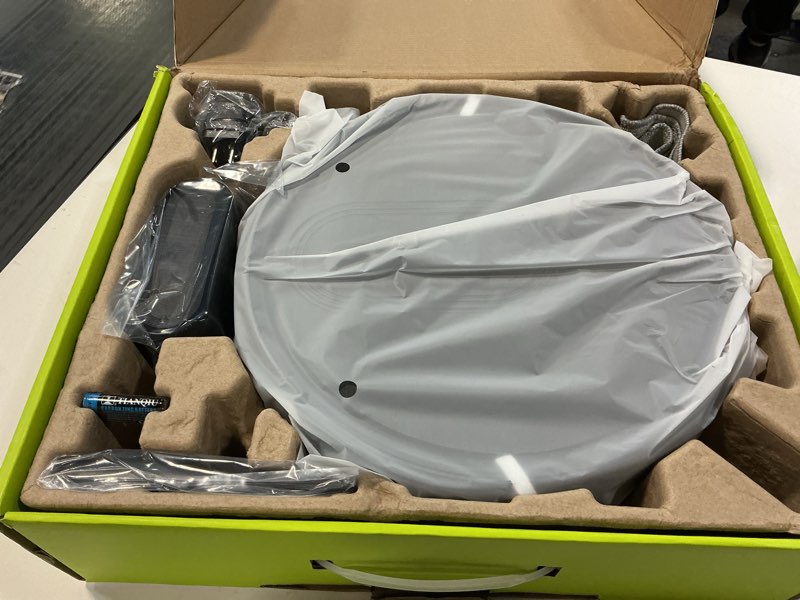 Condition photo showing New/Like New for Robot Vacuum and Mop Combo,3200Pa Powerful Suction Robotic Vacuum Cleaner,120Min Runtime with Schedule, App/Bluetooth/Voice,Self-Charging Robot Vacuums Cleaner,Ideal for Pet Hair, Hard Floor,Carpet Black