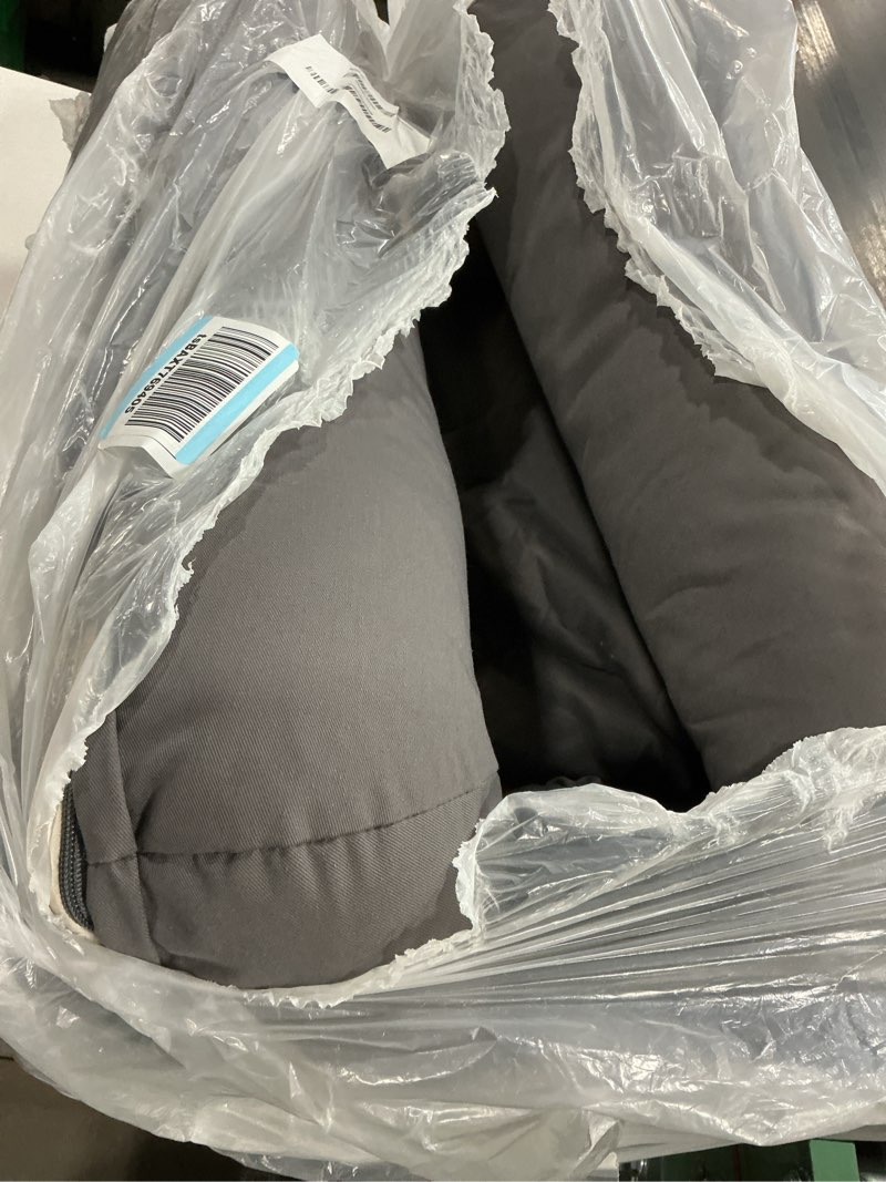 Condition photo showing As Is for PetFusion PetFusion Ultimate Memory Foam Lounger Dog Bed  Large  36 x28 x9  Pet Dog Bed  Large  Gray