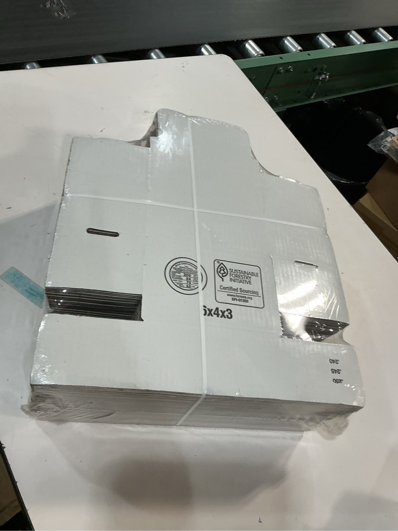 Condition photo showing New/Like New for ( similar ) White Shipping Boxes 6x4x3\" 60 Pack - Corrugated Cardboard Mailing Boxes for Small Business - Literature Mailer Packaging Supplies