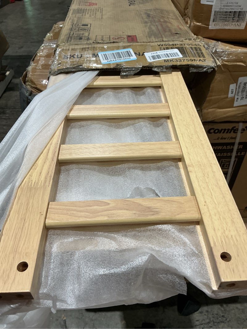 Condition photo showing Good Condition for pvwiik twin size montessori floor bed with roof & fence for boys girls bedroom,twin size platform solid wood bed frame w/safety guardrails,easy assemble,no box spring needed, natural natural twin