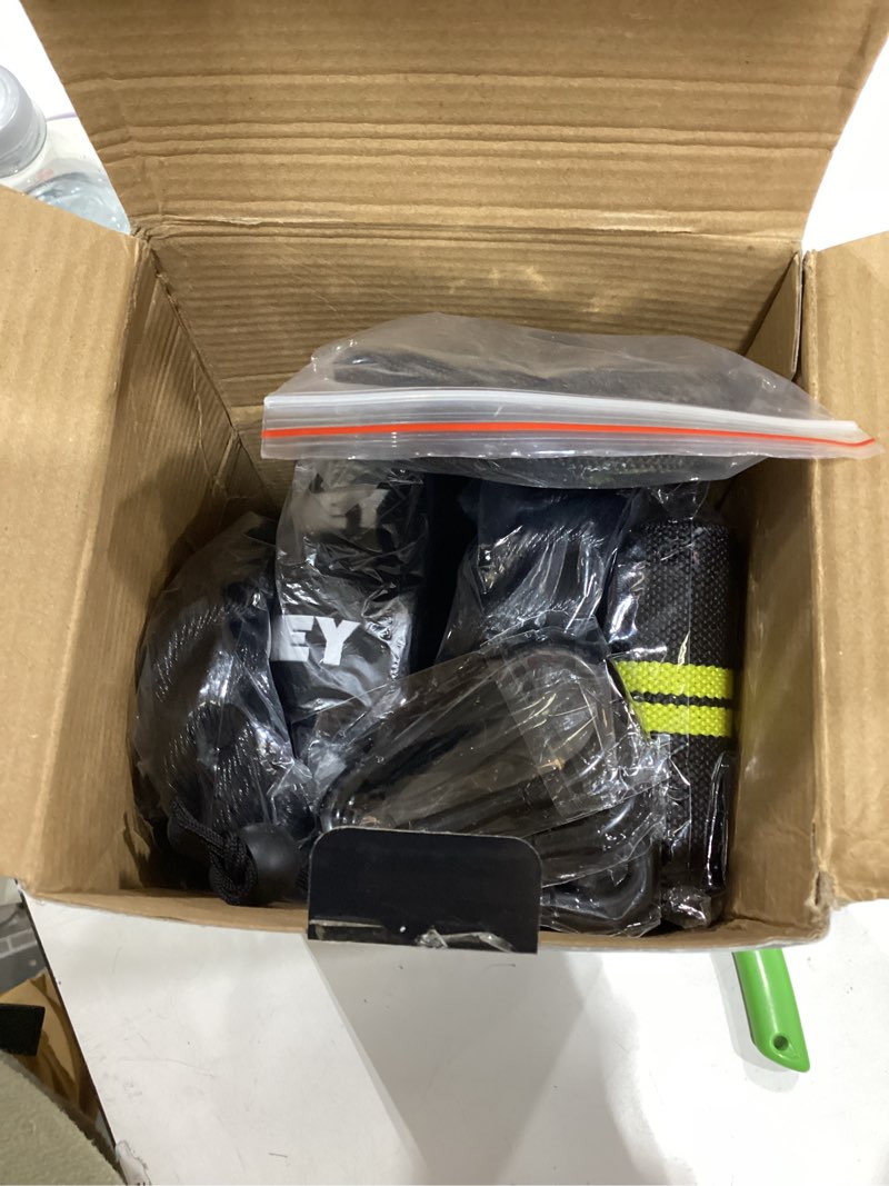 Condition photo showing New/Like New for Tricep Rope Cable Machine Attachment, 35" Triceps Pull Down Rope LAT Pulldown Attachments, Home Gym Accessories Set with Resistance Bands Handle, Ankle Straps, Carabiner, Wrist Wraps for Exercise black