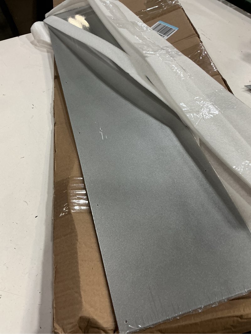 Condition photo showing New/Like New for tatuo 4 pcs 34 x 8 inch door kick plates for exterior interior bulk doors protection decor rectangular aluminum door push plate with satin finish (sliver gray) 34 x 8 inch sliver gray 4