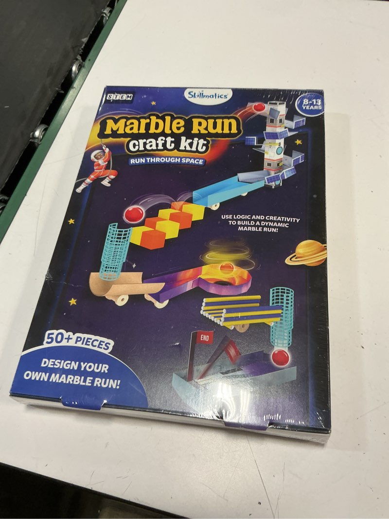 Condition photo showing New/Like New for skillmatics marble run stem building & construction kit – 225+ pieces, diy science, art & craft activity, build space tracks, educational toys gifts for kids ages 8, 9, 10, 11, 12 & 13