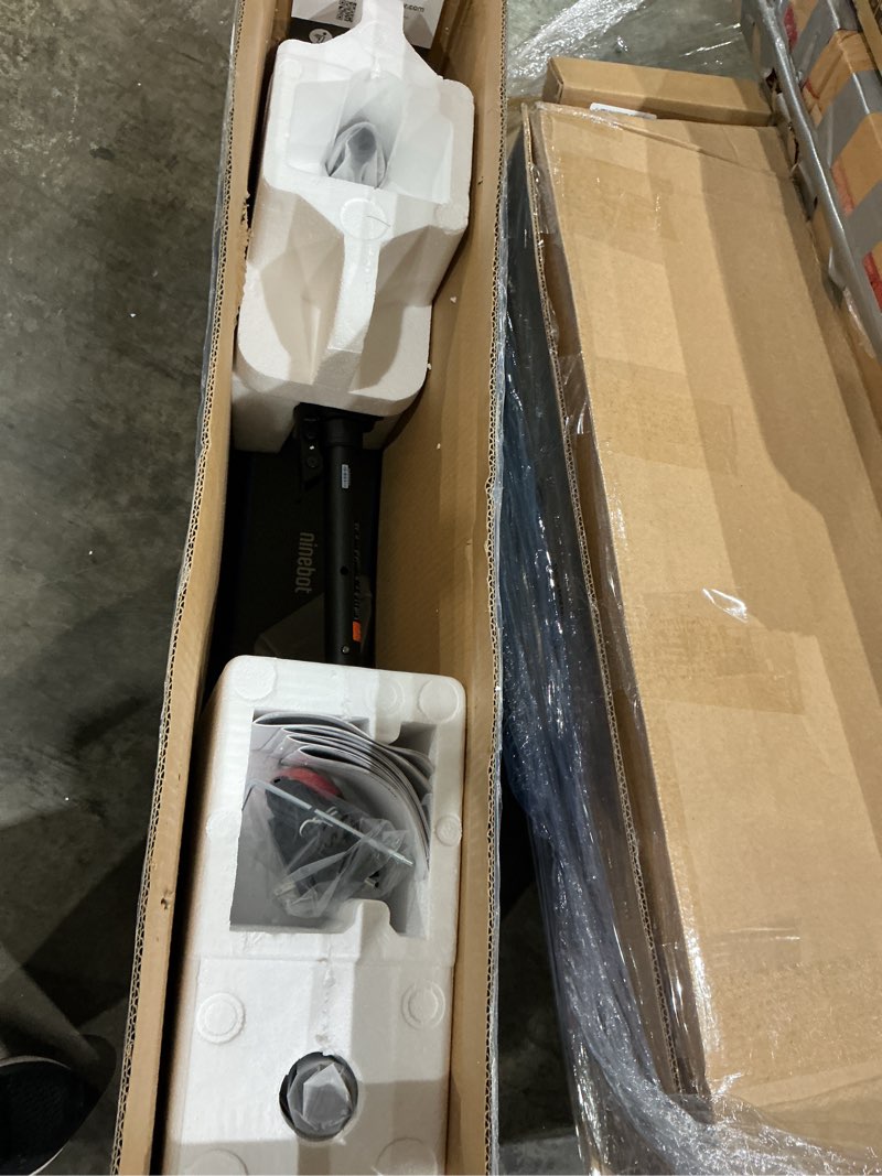 Condition photo showing As Is for segway ninebot e2 plus ii/e2 pro/e3 pro electric scooter, 15.5–20 mph, long range, dual elastomer suspension (e3 pro only), foldable adult scooter, ul 2272 & 2271 certified e2p2 - 16 miles