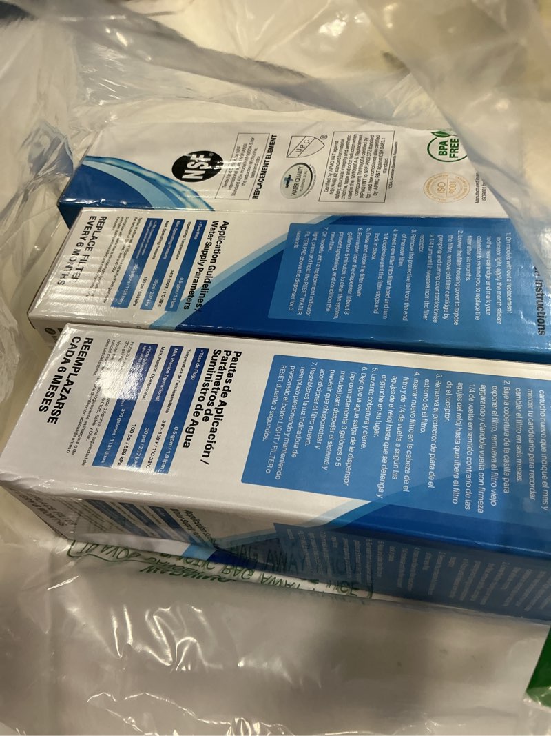Condition photo showing Good Condition for ICEPURE UKF8001 Compatible with Whirlpool EDR4RXD1, 4396395, Maytag UKF8001, UKF8001AXX, EveryDrop Refrigerator Water Filter 4, RFC0900A, UKF8001AXX-200, UKF8001P, 469006, PUR, Puriclean II, Pack of 3