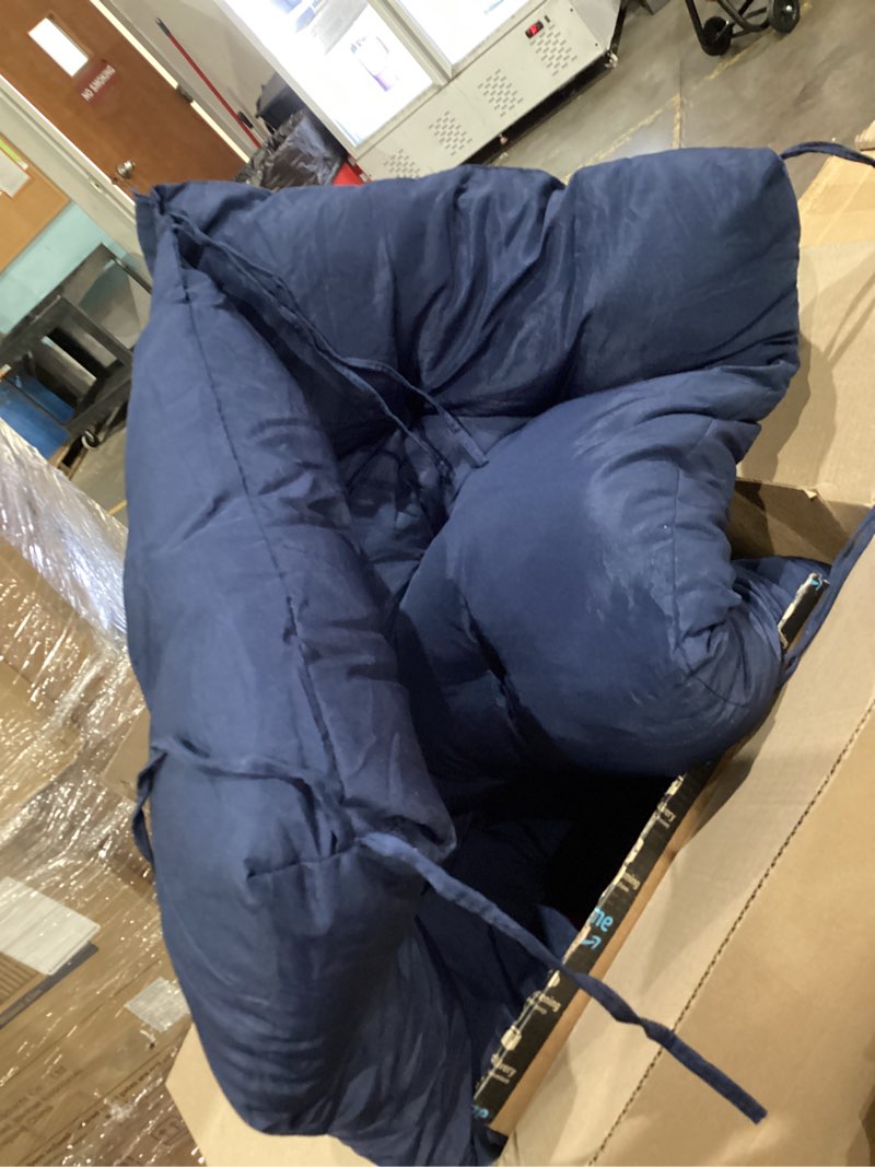 Condition photo showing Good Condition for navy patio bench cushion