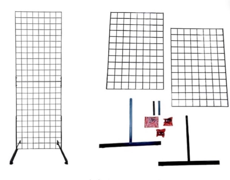 Only Hangers Black Collapsible/Portable 2' x 6' Heavy Duty Gridwall Art Display Panel with T Legs - Great for Craft and Trade Shows(similar)