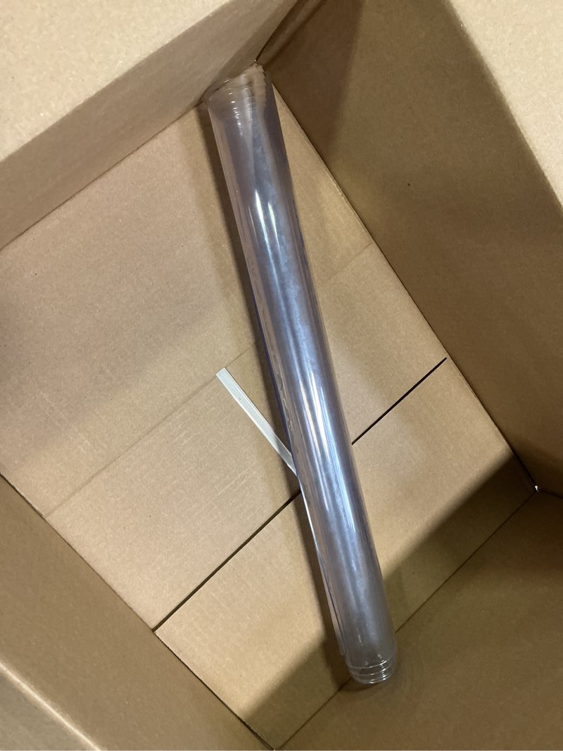 Condition photo showing As Is for Rectangular Clear Table Protector 18x30 Inch Crystal Top Mat Transparent Waterproof Pad Plastic Desk Protector for Vanity Writing TV Bench Sofa Make-up Mat Clear 1.5mm 18" x 30" (Rectangular)