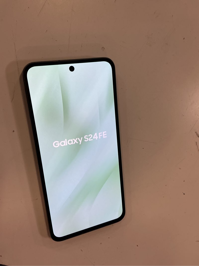 Condition photo showing Good Condition for samsung galaxy s24 fe 256gb us version, unlocked android smartphone with 50mp camera, 8k video, long battery - graphite.   *** working condition verified. no network or connectivity tests were performed.bidder be advised ***