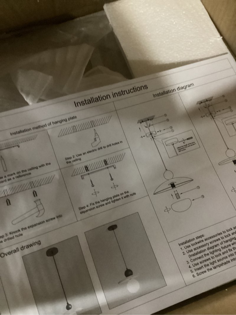 Condition photo showing New/Like New for plug in pendant light, 15ft hanging lights with plug in cord, on/off switch, industrial pendant light with plug in cord, metal hanging lamps for living room, kitchen, dining room, bedroom black