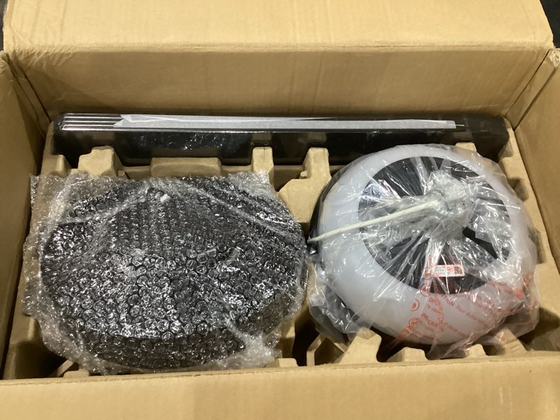 Condition photo showing Good Condition for govee ceiling fan with lights, rgbic smart 52'' low profile ceiling fan with lights and remote, reversible dc motor, dimmable, 2800lm, ceiling fan for bedroom, living room, black