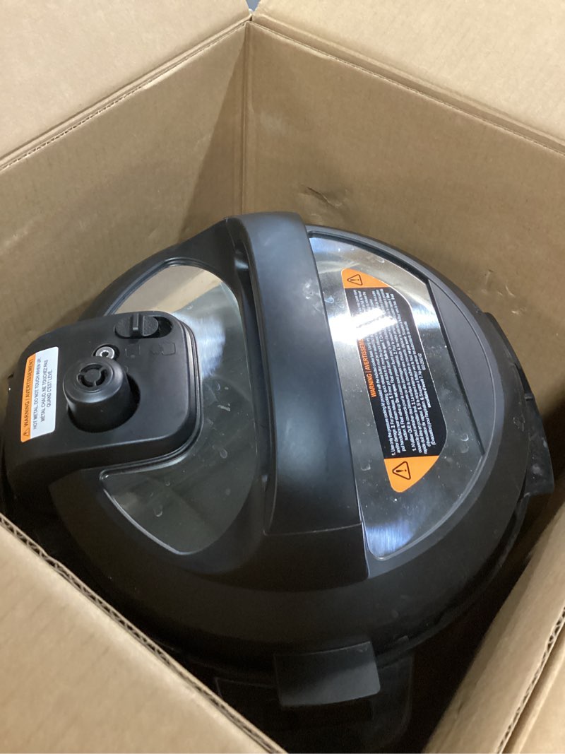 Condition photo showing As Is for Instant Pot 6QT RIO 7-in-1 Multi-Cooker, Pressure Cooker, Slow cook, Sauté, Steam, Rice Maker, Yogurt, & Warmer, Black, 6 Quarts