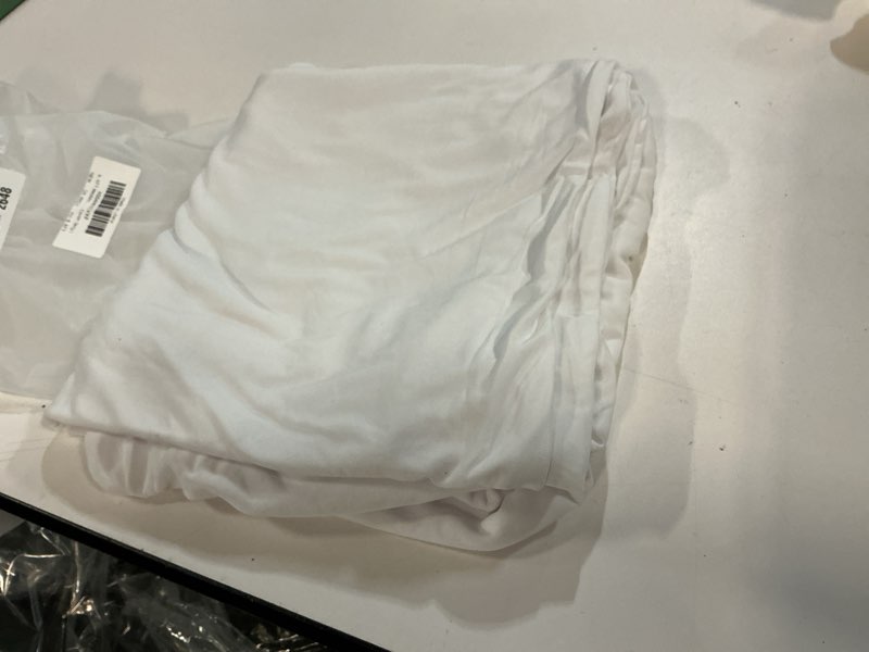 Condition photo showing As Is for 6.6FT Arch Covers,Arch Backdrop Stand Fitted Cover for Wedding Birthday Party Ceremony Banquet Decoration(White,Cover Only) 6.6FT White