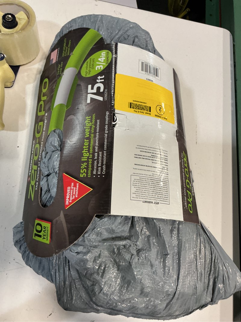 Condition photo showing As Is for teknor apex zero-g pro 3/4 in. d x 75 ft. l commercial grade garden hose