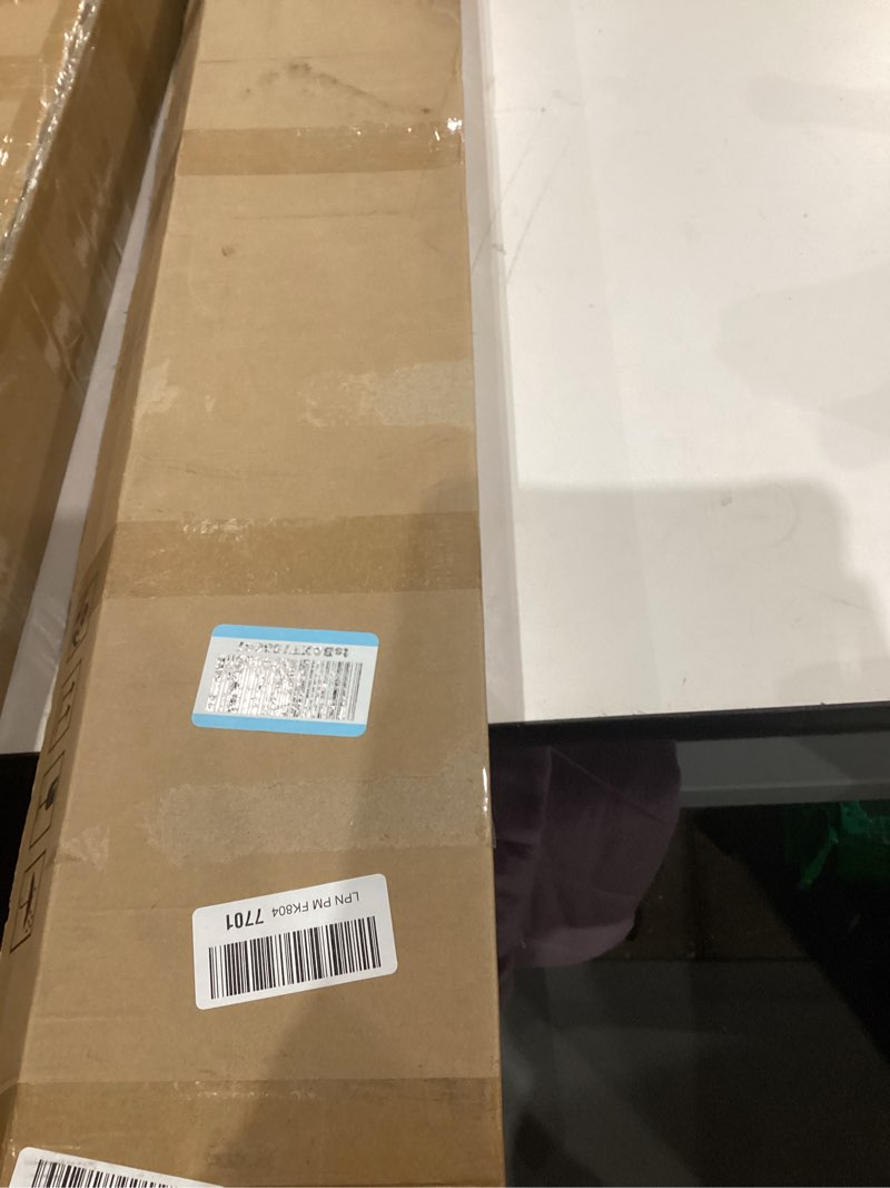 Condition photo showing New/Like New for RANTILA 4 Panel Room Divider, 6 FT Folding Privacy Screen with Wide Feet, Freestanding Partition for Room Separation, Portable Room Divider Panel, 89" W x 71" H, Black Black 22" - 4 Panel