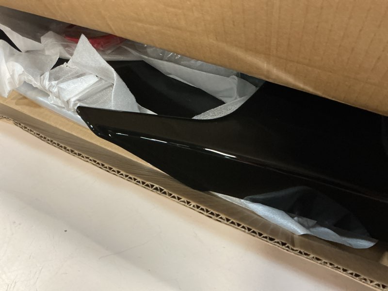 Condition photo showing Good Condition for khk front bumper lip spoiler for bmw 3 series f30 f31 2012-2018 m-sport gloss black abs air dam compatible with 318i 320i 328i 330i 335i 340i 330e front splitter body kit accessories glossy black m-sport bumper