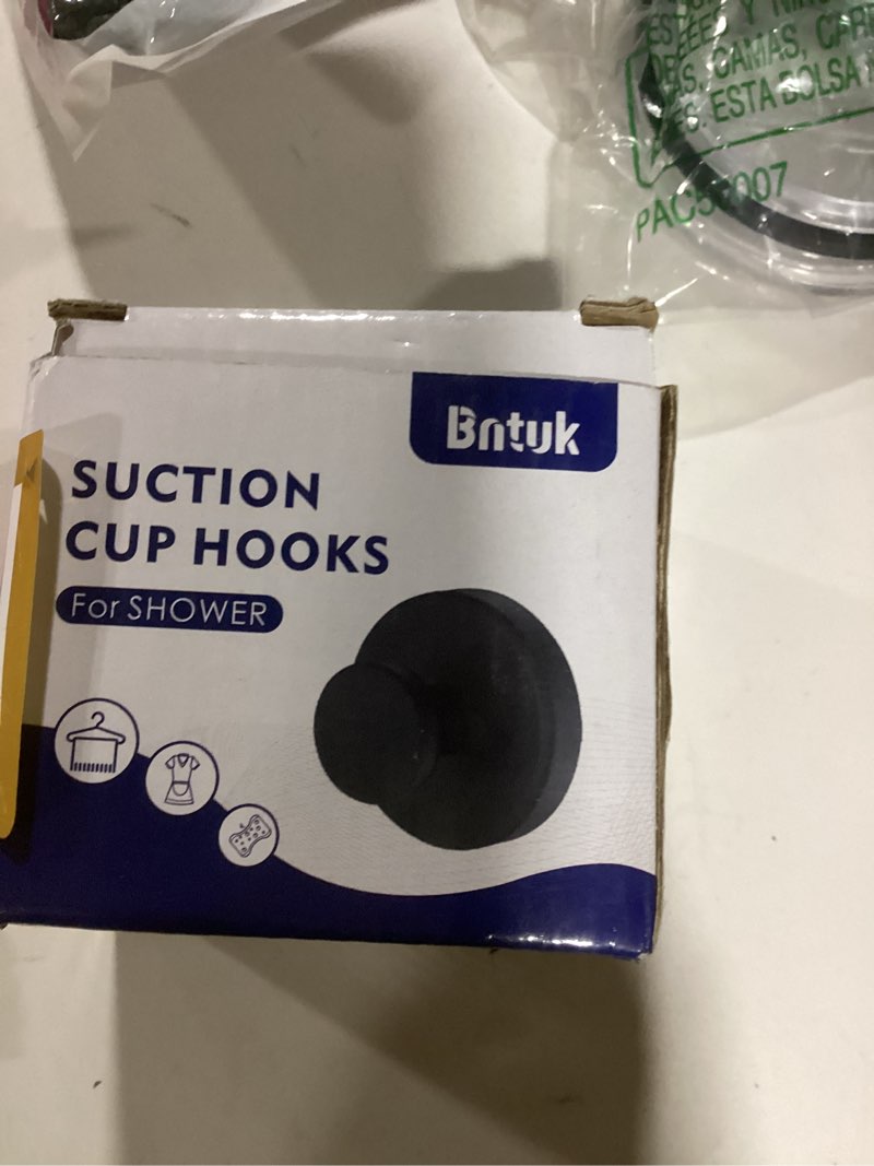 Condition photo showing New/Like New for Suction Cup Hooks for Shower, Bath Robe Looafh Hook for Hanging - 2 Pack, Chrome