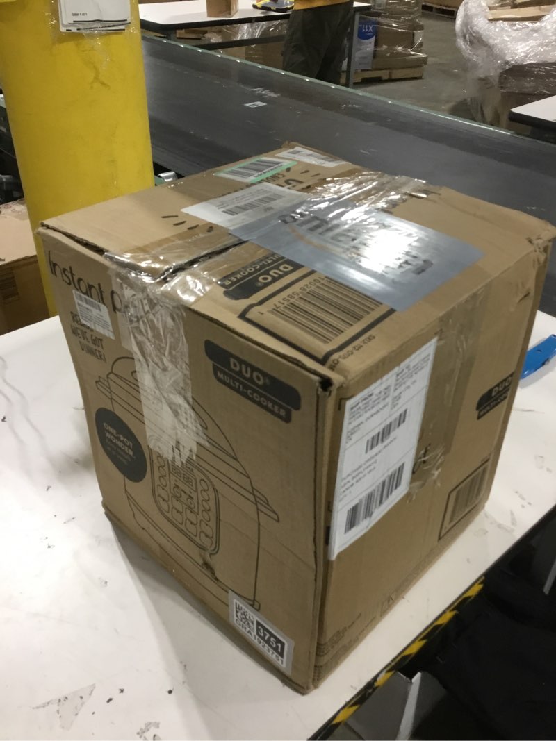 Condition photo showing New/Like New for Instant Pot Duo 7-in-1 Electric Pressure Cooker, Slow Cooker, Rice, Steamer, Sauté, Yogurt Maker, Warmer & Sterilizer, Includes App With Over 800 Recipes, Stainless Steel, 6 Quart