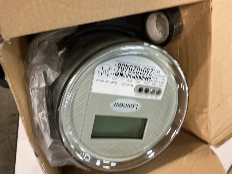 Condition photo showing As Is for rv digital electric meter,240v 2 wire kwh watt power meter with lcd display,cl200 energy monitoring submeter for residential home use,ta30 current measurement,compatible with 4 jaw meter sockets digital electric meter 240v