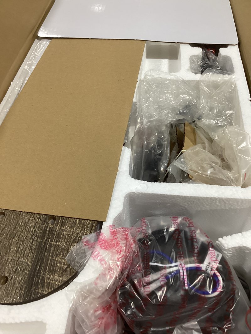 Condition photo showing Good Condition for  Harbor Breeze Hamilton 52-in Matte black with Driftwood/Sienna Blades Downrod or Flus