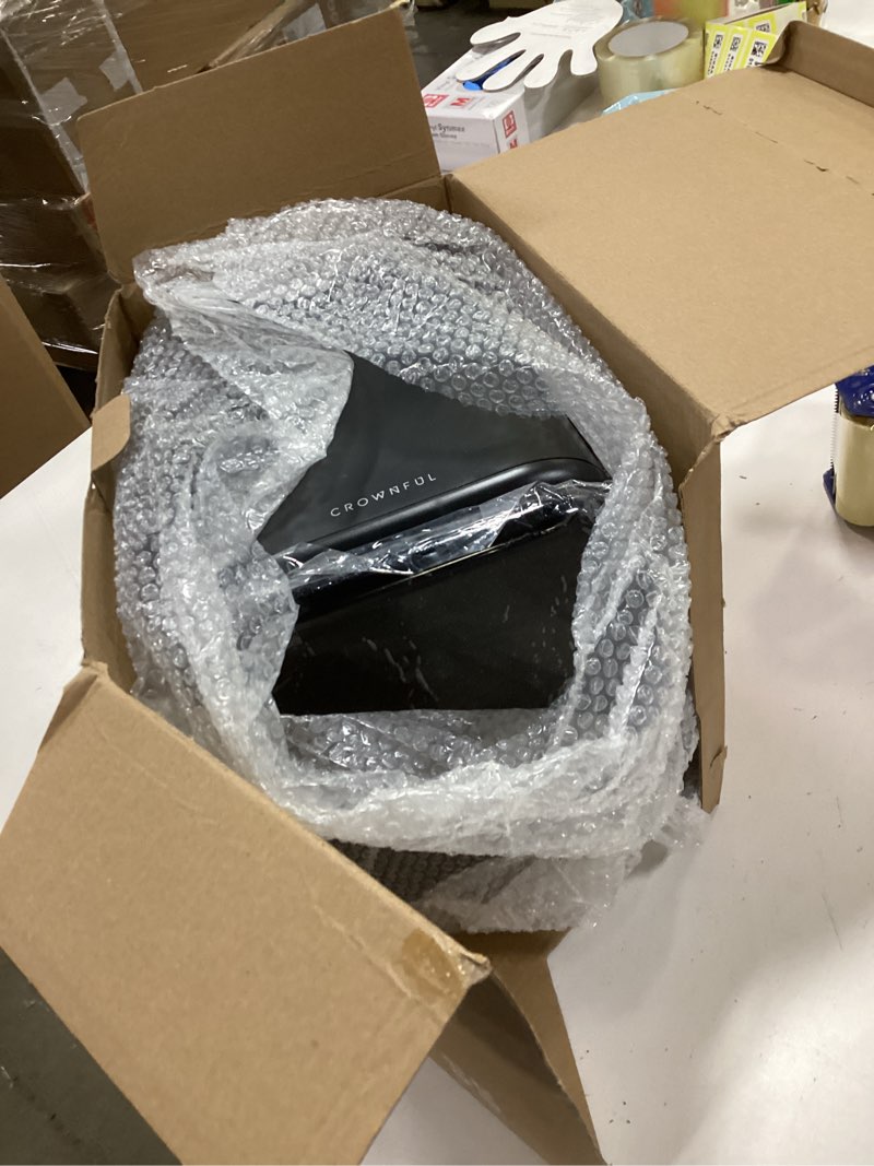 Condition photo showing Good Condition for CROWNFUL Mini Fridge, 4 Liter/6 Cans Portable Skincare Fridge, AC/12V DC Cooler and Warmer Personal Refrigerator for Bedroom, Car, Dorm, Office, Food, ETL Listed Black Matte Black