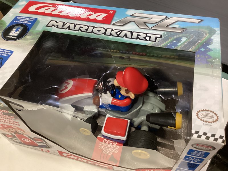 Condition photo showing As Is for Carrera RC Officially Licensed Mario Kart Racer 1: 16 Scale 2.4 Ghz Remote Radio Control Car Vehicle Mario Kart Race Kart - Mario