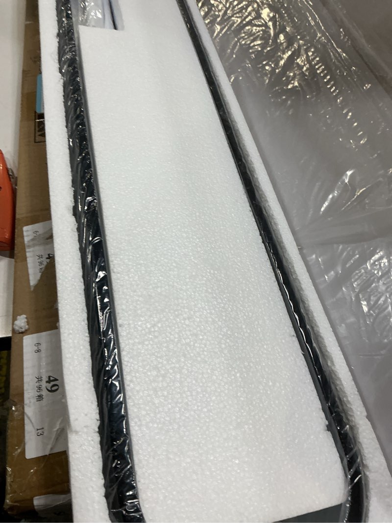 Condition photo showing New/Like New for Qcyuui Modern LED Ceiling Light,Dimmable Semi Flush Mount Ceiling Light,39.4 in Long Ceiling Light Fixture,Kitchen Lighting Fixtures Ceiling for Office Bedroom Hallway(Black/48W/3000-6500K) Black/Dimm/48W/39.4IN/3000-6500K