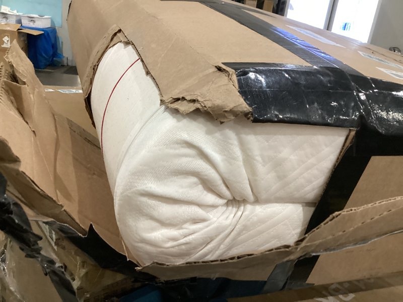 Condition photo showing As Is for mlily twin mattress in a box, 6 inch mattresses for kids bed single size daybed individual bunk, memory foam medium firm 6 inch twin