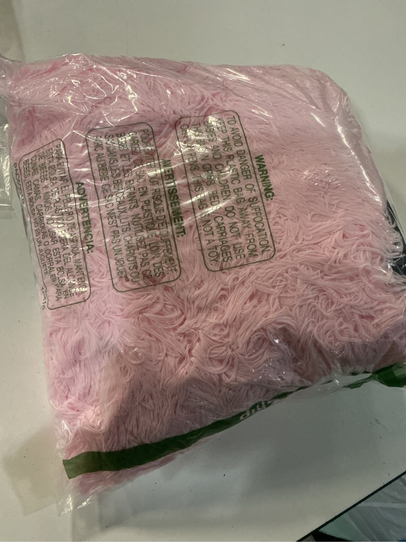 Condition photo showing Good Condition for bean bag cover (no filler), soft faux fur stuffed animal bean bag storage, fluffy plush bean bag chair cover washable, comfy bean bag covers for adults kids teens, 38"x40" light pink l for adult pink light (cover only)