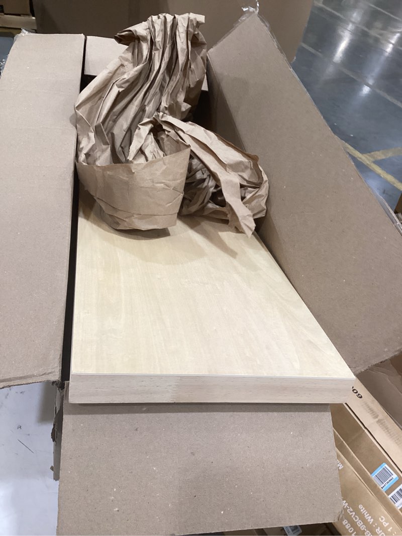 Condition photo showing As Is for falling in art unfinished birch wood panels kit for painting, wooden canvas 2 pack of 12x36’’ studio 1’’ deep, cradle boards for pouring, art, crafts, burning and more 12'' x 36''