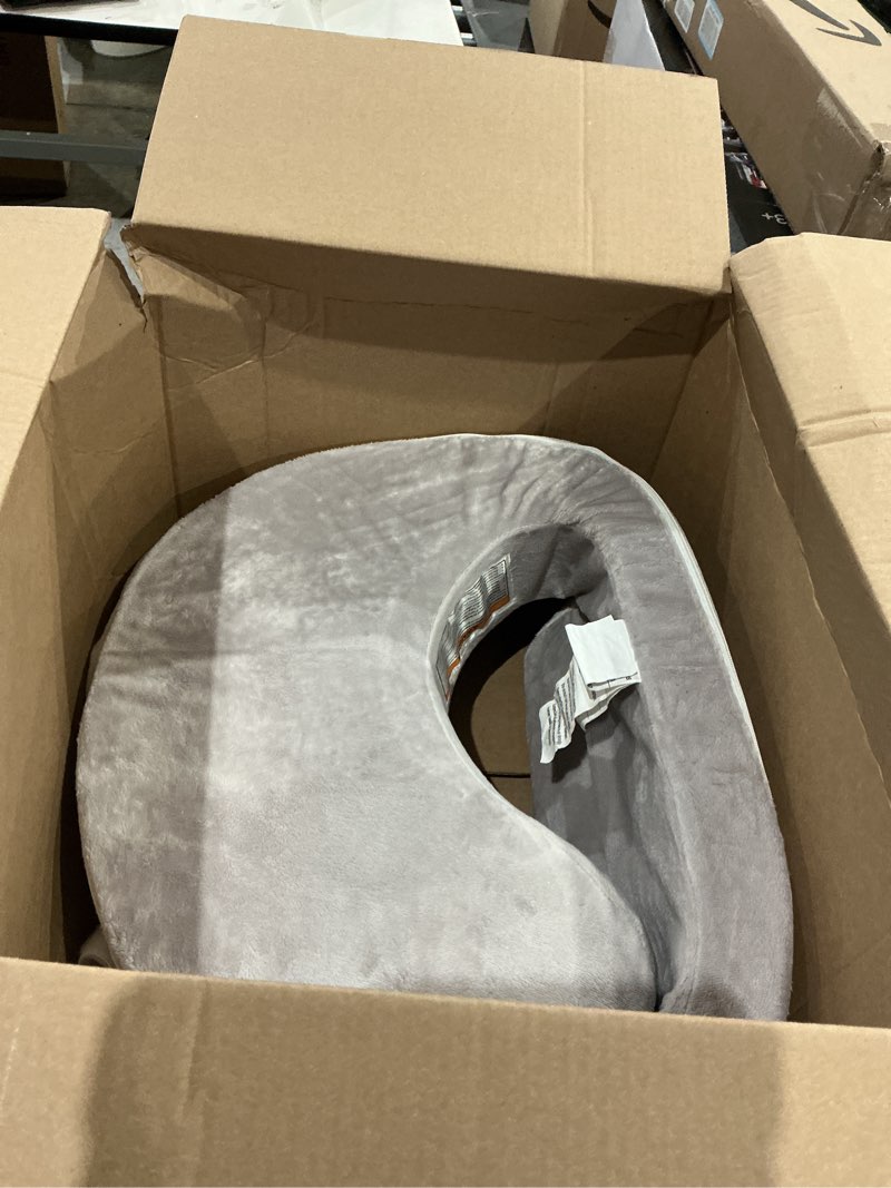 Condition photo showing Good Condition for my brest friend super deluxe nursing pillow - enhanced comfort & ergonomic breastfeeding pillow for ultimate support for mom & baby - adjustable and with handy side pocket, sandstone sand stone super deluxe