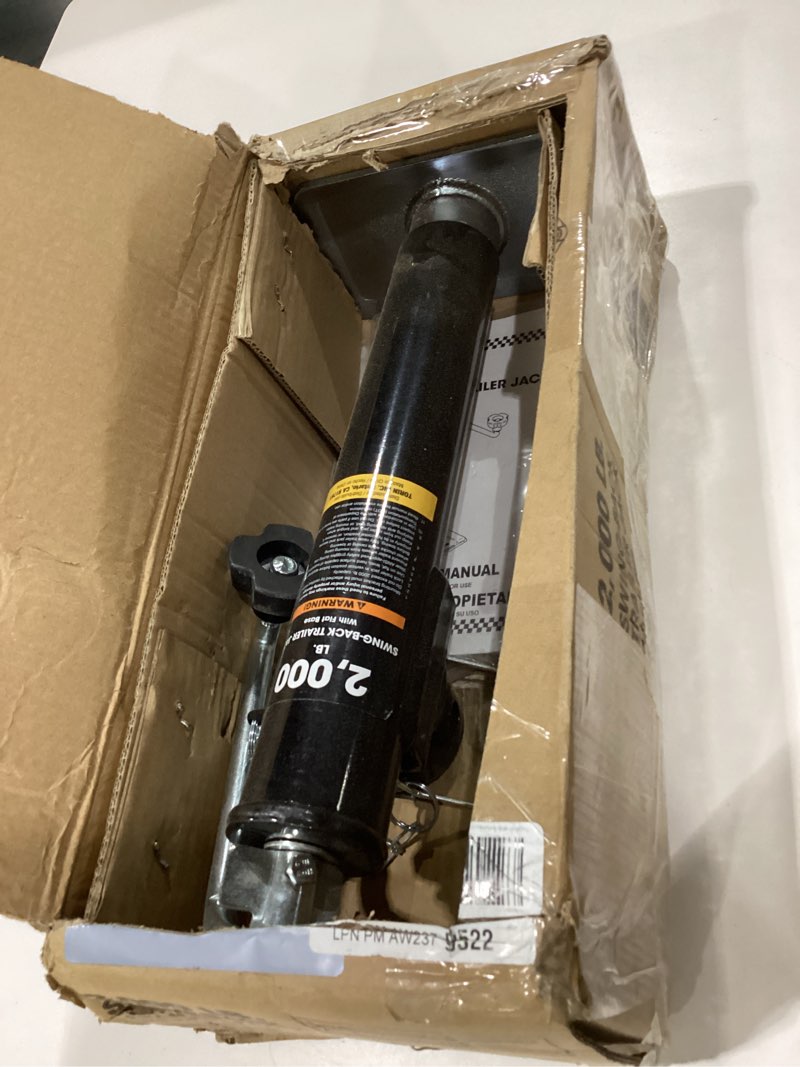 Condition photo showing Good Condition for Big RED 2000 LBs Capacity Weld on Pipe Mount Swivel Trailer Jack, ATR39003R Weld on Trailer Jack 2000lb