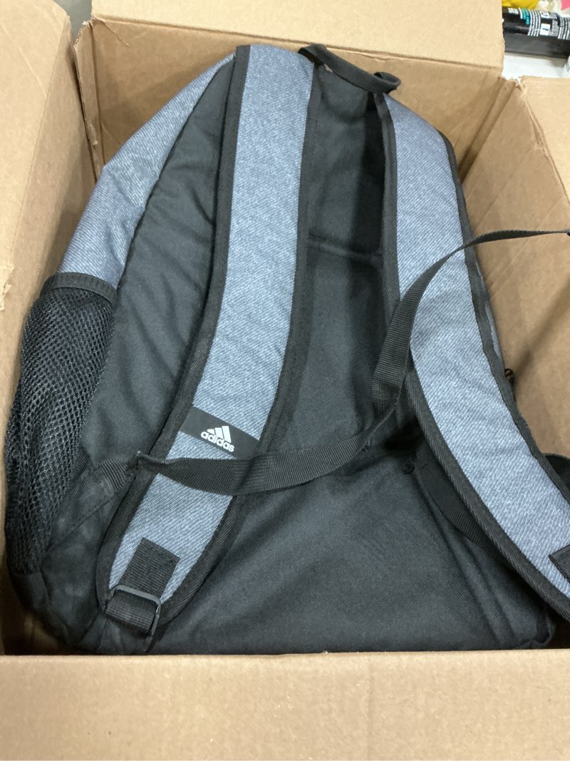 Condition photo showing As Is for adidas Foundation 6 Backpack, Jersey Onix Grey/Black, One Size One Size Jersey Onix Grey/Black