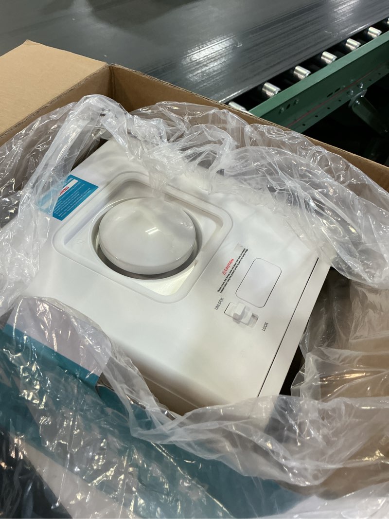 Condition photo showing As Is for 3L Stainless Steel Warm Mist Humidifier with Easy Clean and Warm Steam Function, Healthy Air Mist Humidifiers for Bedroom Living Room, with Sleep Mode and Auto-off Setting