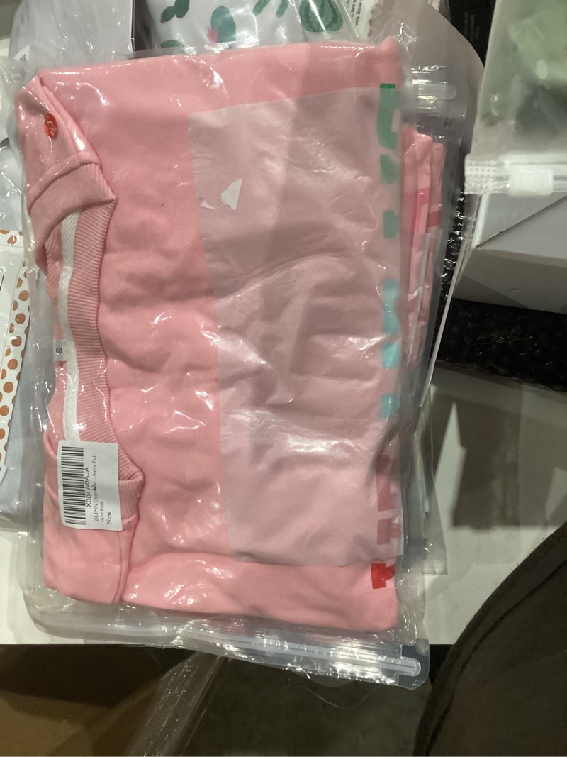 Condition photo showing New/Like New for QLIPIN Christmas Sweatshirts Women Fa La La La Christmas Shirt Holiday Song Sweater Xmas Music Notes Long Sleeve Tops Pink Medium