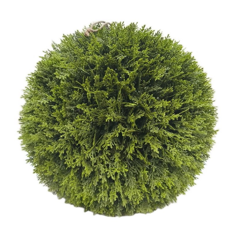 my texas house 21" artificial evergreen cyprus ball