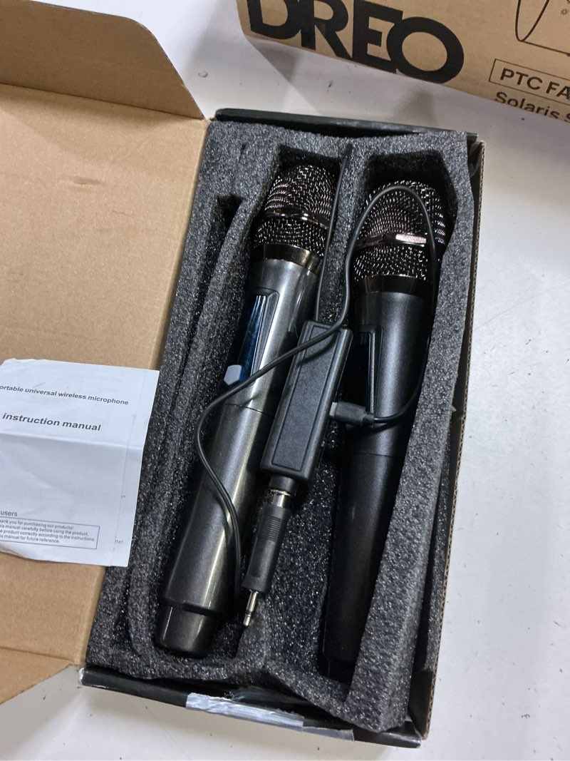 Condition photo showing Good Condition for portable universal wireless microphone (set of 2)