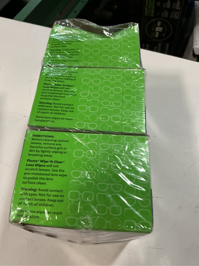 Condition photo showing New/Like New for flents wipe n clear lens wipes (225 count)