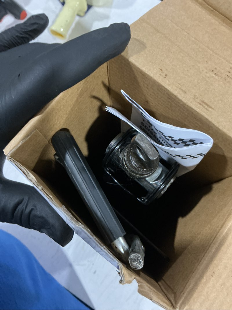 Condition photo showing As Is for hyper tough t10152w universal vehicle scissor jack, 1.5 ton black