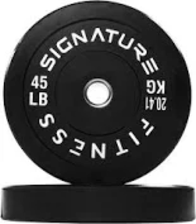 Signature fitness 45lb barbell plate 