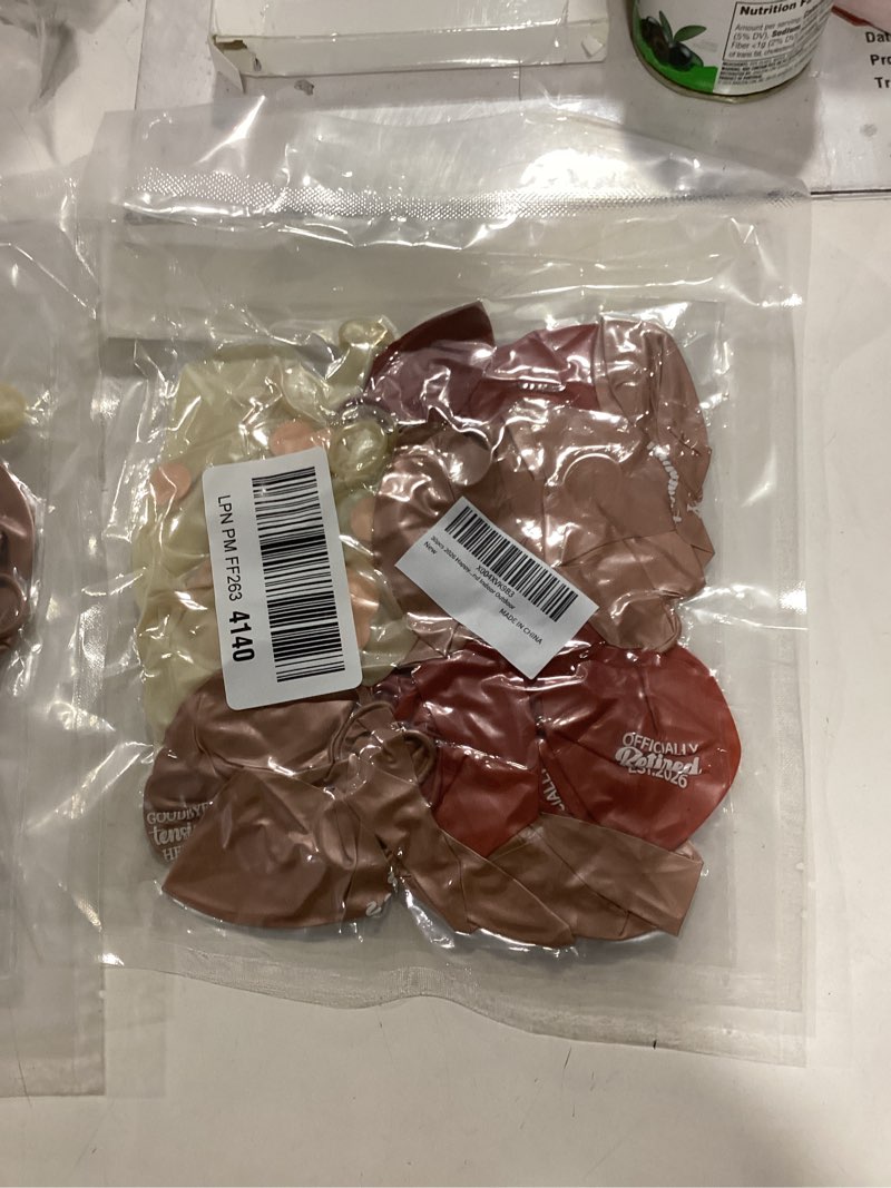 Condition photo showing New/Like New for 30pcs 2026 happy retirement balloons for women rose gold retirement decorations for 2026 retirement party supplies decor resignation party men coworker 12in latex confetti round indoor outdoor 2026 rosegold