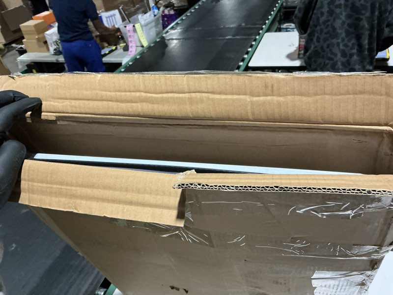 Condition photo showing As Is for LEADALLWAY Platform Truck Large Size 880lbs Heavy Duty Foldable Push Cart 35.8x24x34.3inches White with 2 Ropes White 880lbs With 2 Ropes